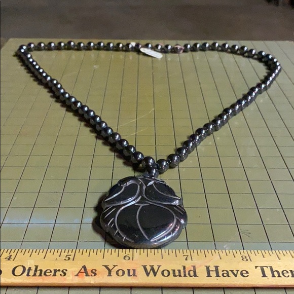 Vintage 32” hematite necklace - Picture 3 of 4